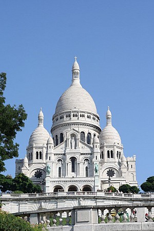 Bazilika Sacré-Cœur na Montmartru v Paříži