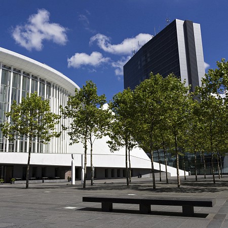 Philharmonie Luxembourg v čtvrti Kirchberg